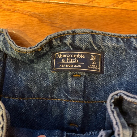 High rise Paper bag Abercrombie & Fitch pleated Jean Trouser 2/26 - Picture 5 of 9